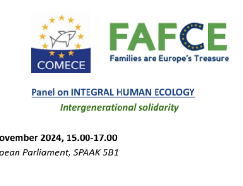 INVITATION: Integral Human Ecology – Intergenerational Solidarity